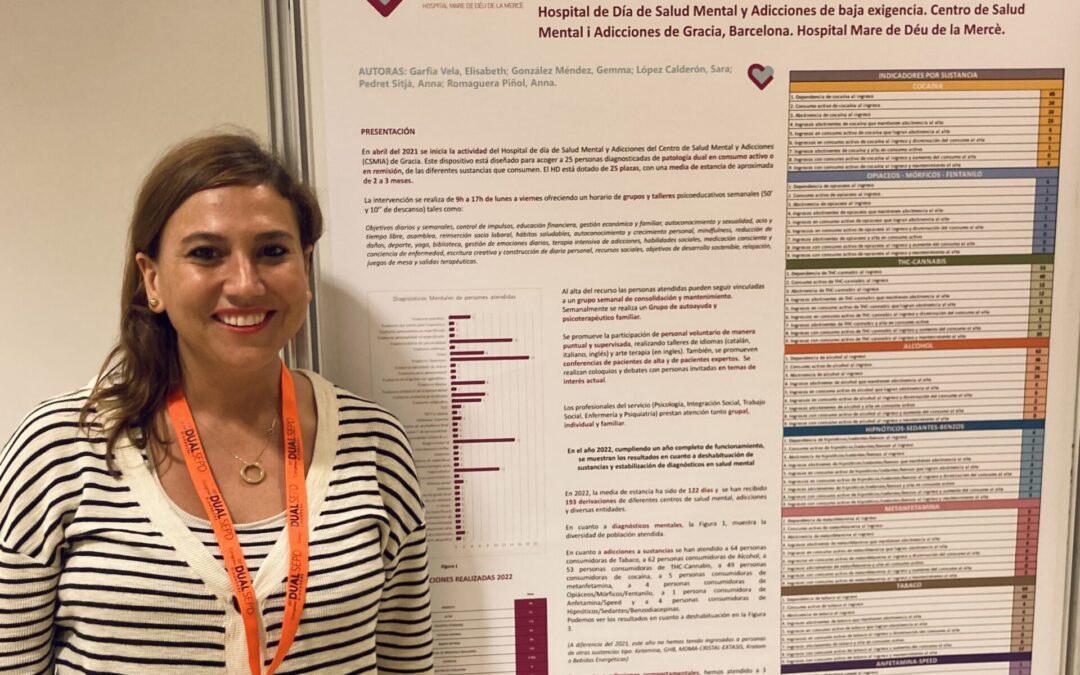 La doctora Anna Romaguera, en el 25º Congreso de Patología Dual de Sevilla